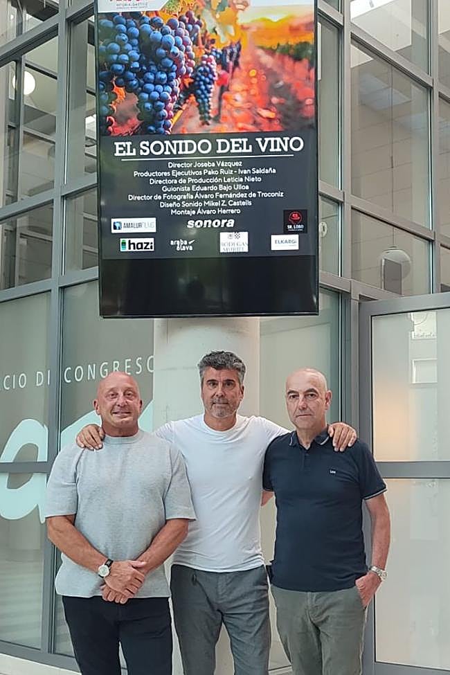 Iván Saldaña, Joseba Vázquez y Pako Ruiz.