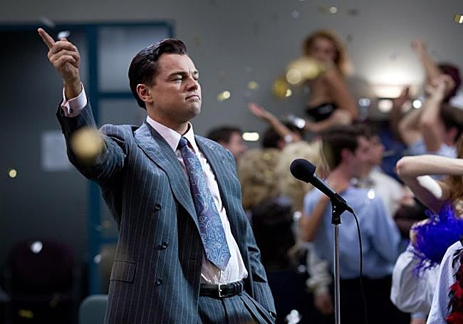 Leonardo DiCaprio en 'El lobo de Wall Street' (2013), de Martin Scorsese.