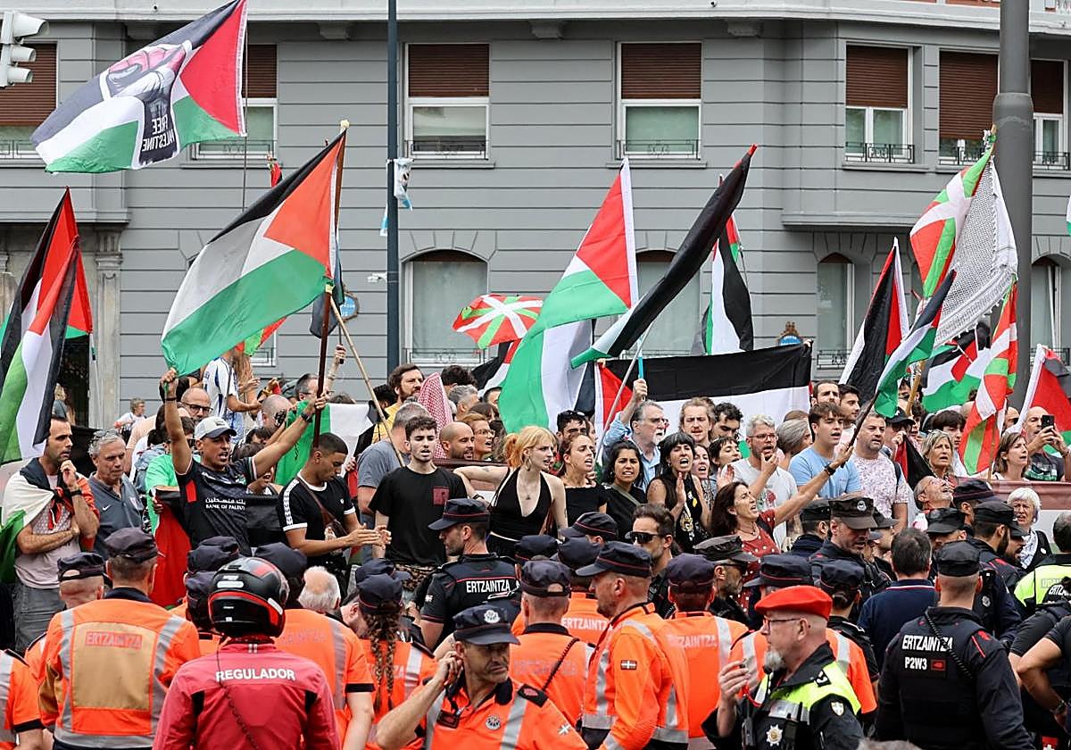 Gernika-Palestina califica de muy positivas las movilizaciones de la Vuelta y dice que el «vencedor fue Palestina»