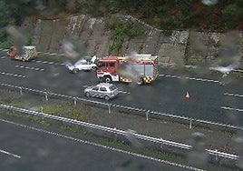 Imagen del accidente captada por las cámaras de tráfico.