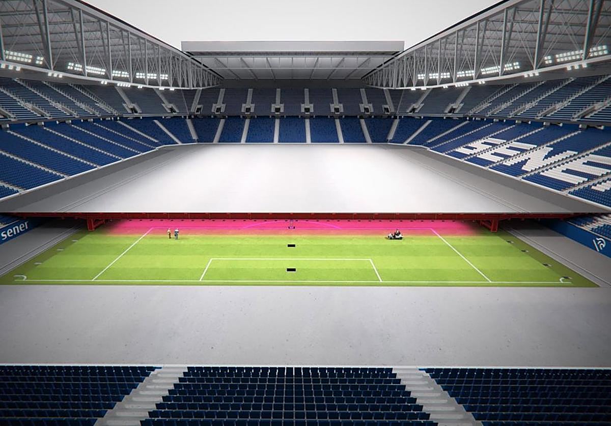 El nuevo sistema con sello vasco que protege el césped de los estadios para organizar eventos masivos