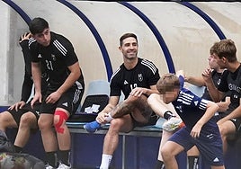 Yeray acudió ayer por la tarde a entrenar con el Derio.