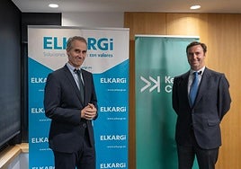 El director general de Elkargi, Zenón Vázquez y el managing director de Kenta Capital, Borja Bertrán