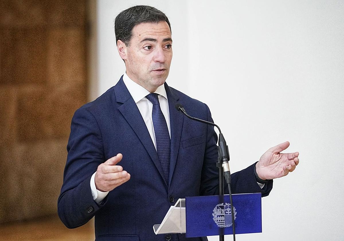 El lehendakari, Imanol Pradales, en una comparecencia pública.