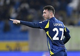 Aymeric Laporte en un partido con el Al-Nassr.