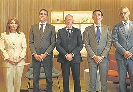 Ainhoa Iturritza, Mario Librado, Félix Ángel Fernández, Alfredo Alonso y Gorka Calvete