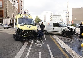 Accidente de una ambulancia.