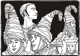 Las doncellas vizcaínas, a cabeza descubierta