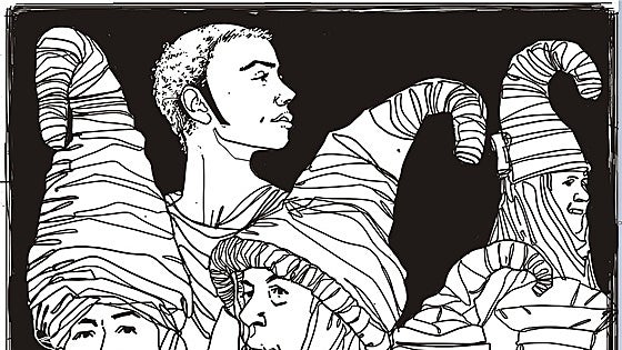 Las doncellas vizcaínas, a cabeza descubierta