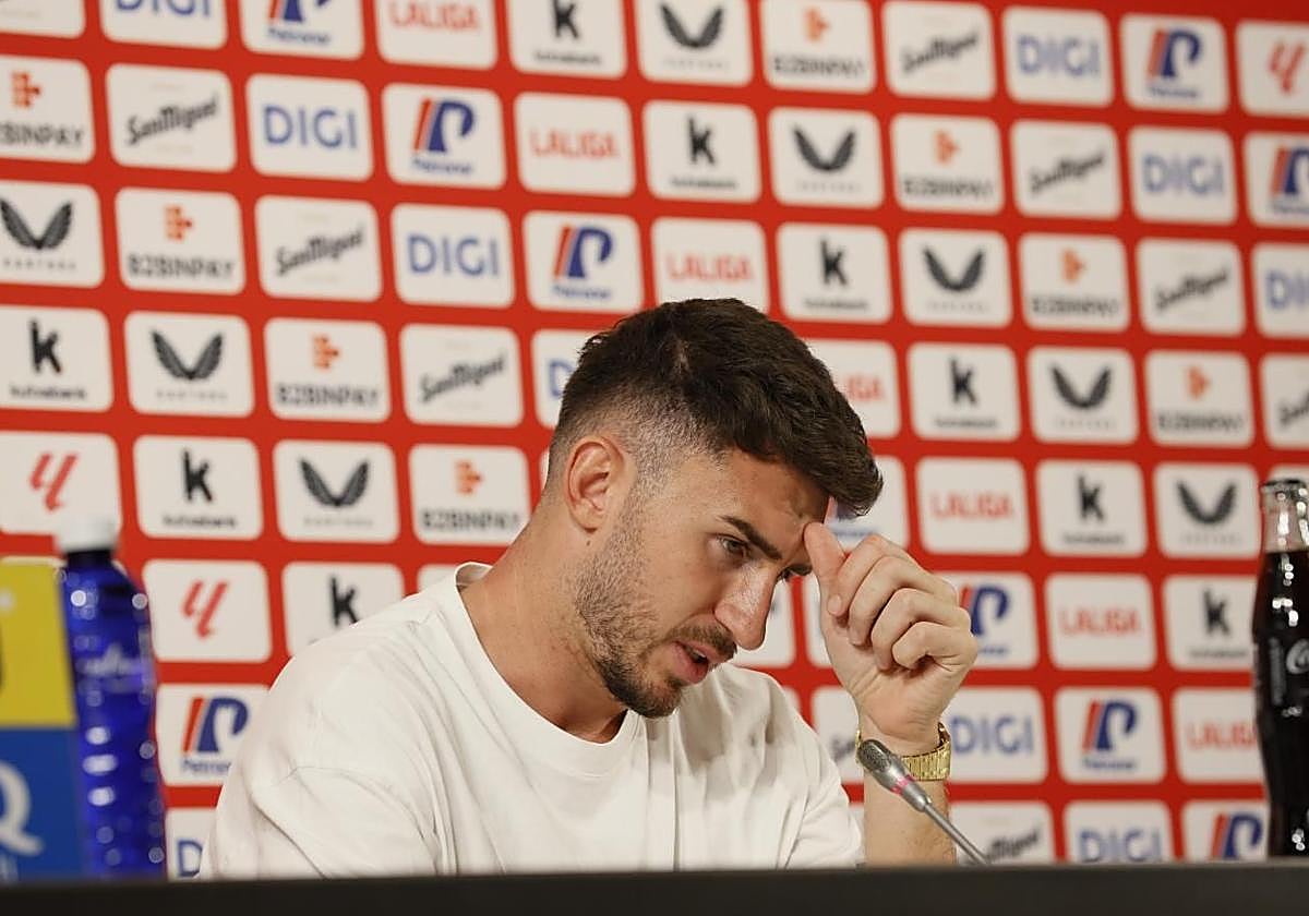 Laporte en un momento de su comparecencia ante la Prensa.