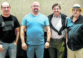 Gerardo Segura, Justo Sacristán, Rody Aragón y Julio Piñeiro.