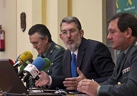 Agustín Ibañez, durante una comparecencia de prensa durante su etapa como delegado del Gobierno en Cantabria.