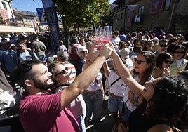 Leza se ha llenado este domingo con motivo de la Fiesta de la Vendimia.