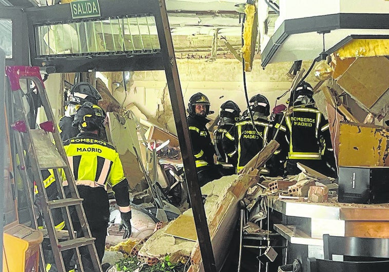 Cinco heridos graves y 20 leves en una explosión en Madrid