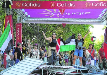 Las protestas propalestinas alentadas por Sánchez revientan La Vuelta y ahondan en la fractura política