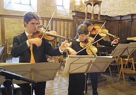 Un concierto en la Colegiata de Zenarruza.