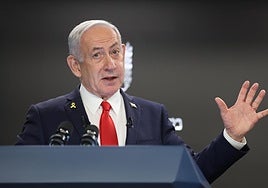Primer ministro de Israel, Benjamín Netanyahu.