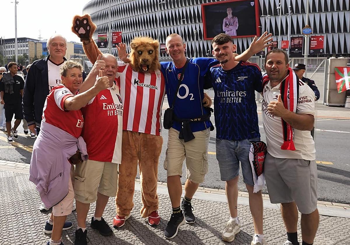 Las mejores imágenes de la previa del Athletic-Arsenal