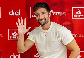 Pablo Alborán, durante la presentación de su gira.