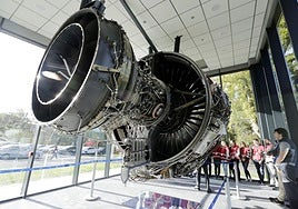 Instalaciones de ITP Aero en su planta de la localidad vizcaína de Zamudio.