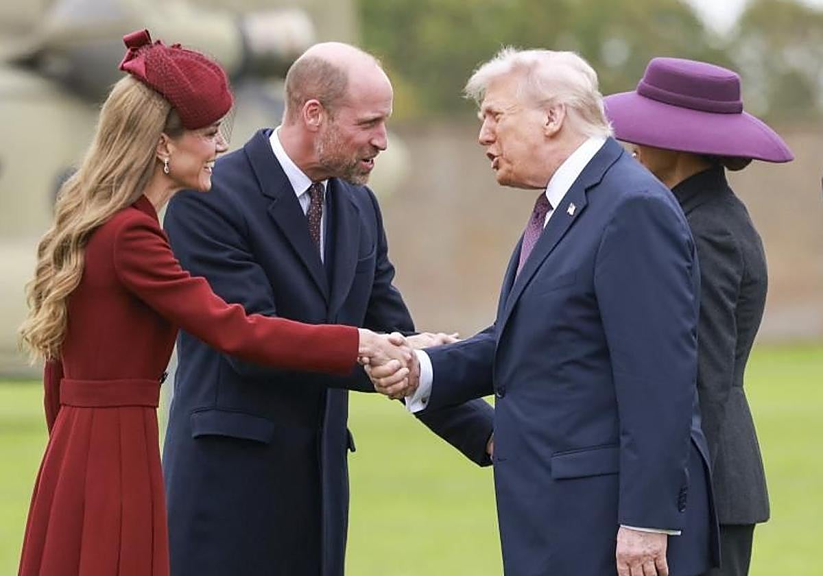 Trump se deshace en halagos hacia Kate Middleton en Windsor