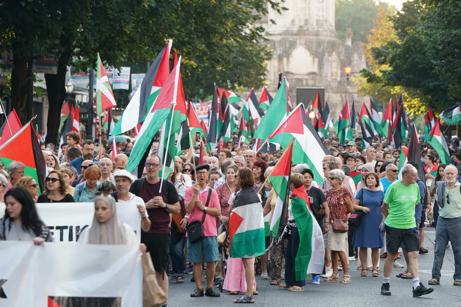 La manifestación contra el genocidio en Gaza, en imágenes