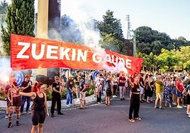 Las imágenes de la manifestación contra el ERE en Maderas de Llodio