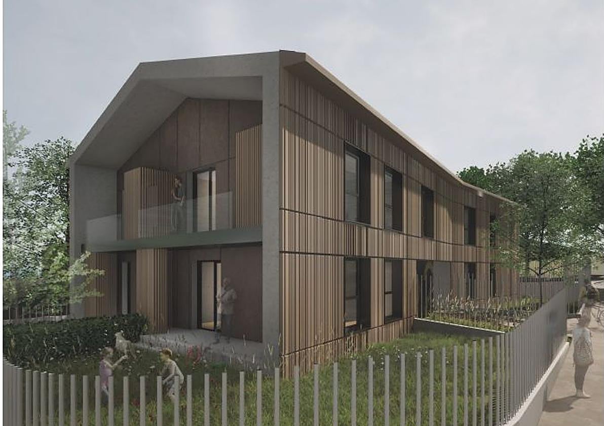 Infografía del proyecto de los diez alojamientos dotacionales.