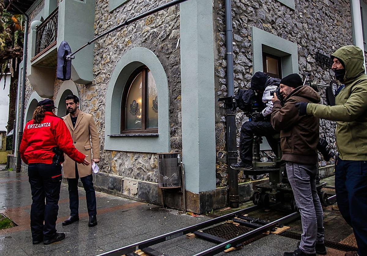 Imagen de una escena de 'Presunto culpable' rodada en Mundaka.
