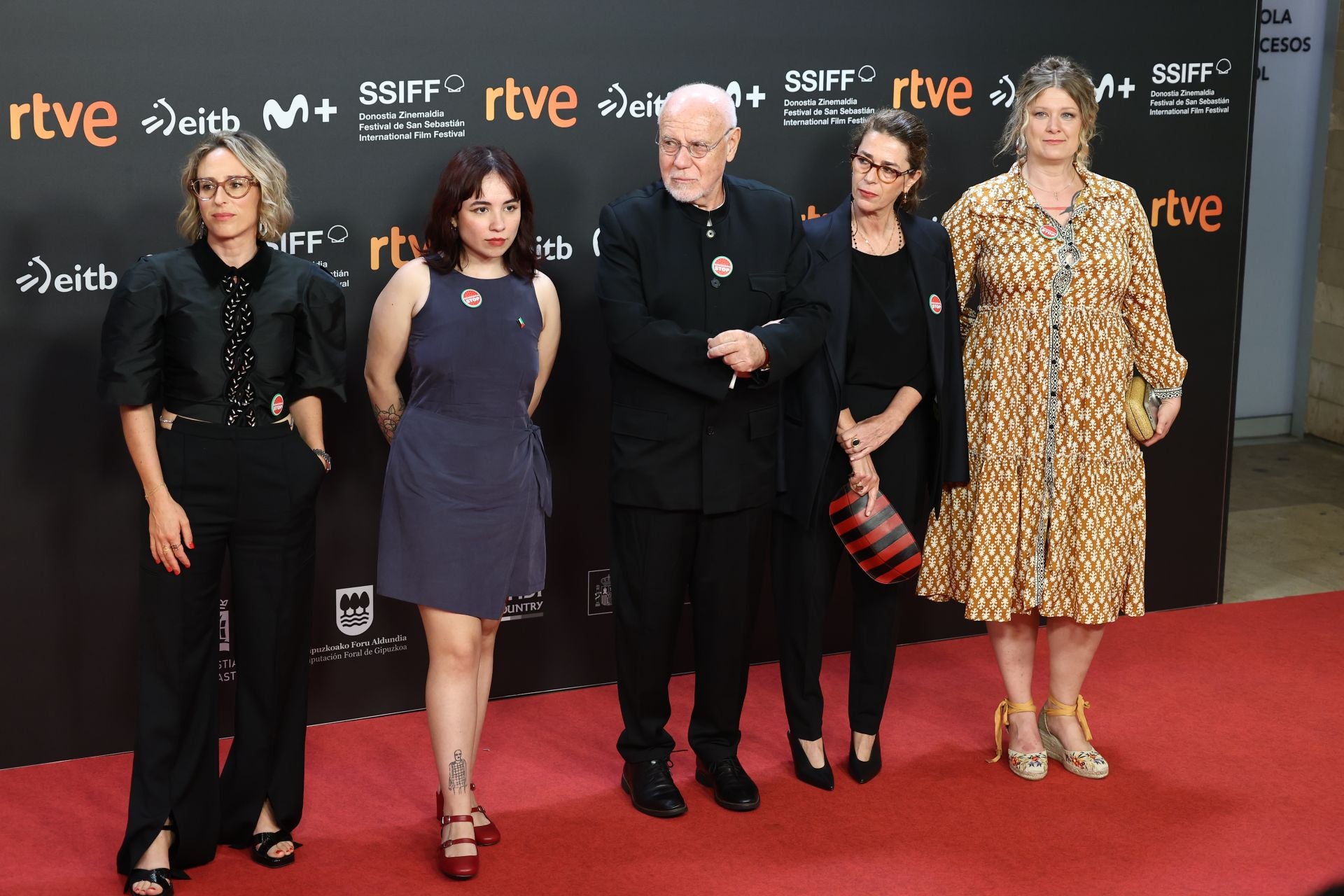 Alfombra roja de la gala inaugural del Zinemaldia 2025