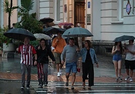 Euskalmet activa el aviso amarillo por precipitaciones muy intensas este sábado en Bizkaia