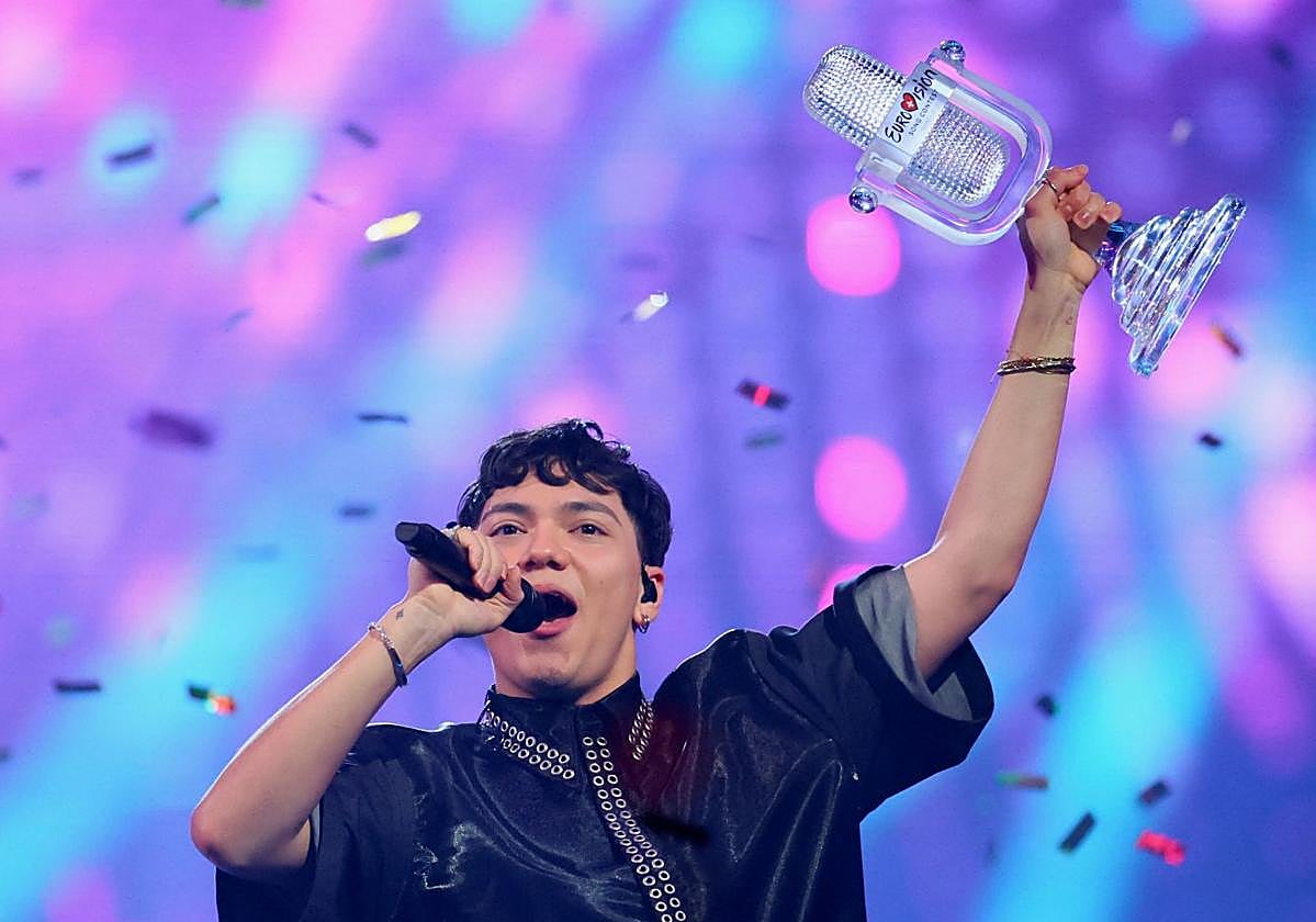 Johannes Pietsch, de 24 años, conocido como JJ, tras ganar Eurovisión el pasado mes de mayo.