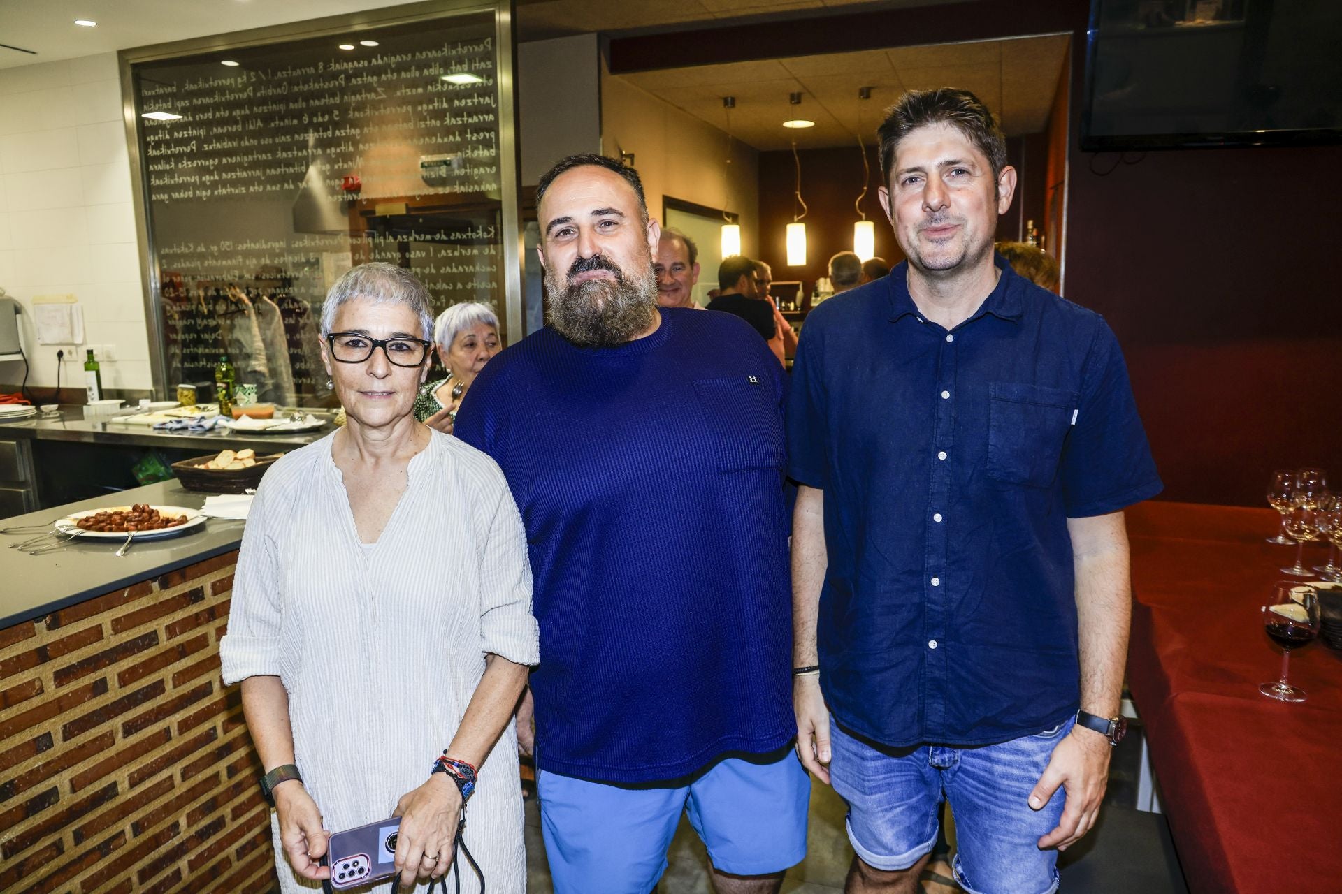 Así fue la cena en Errementeri