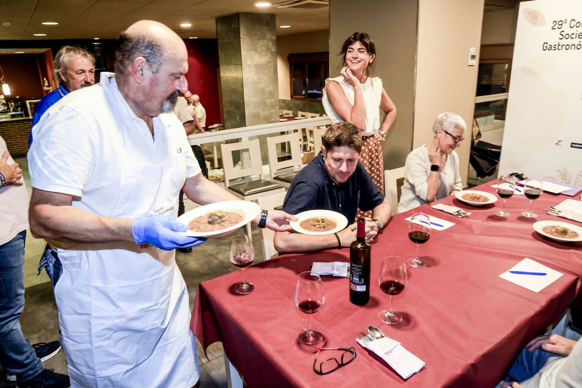 Así fue la cena en Errementeri