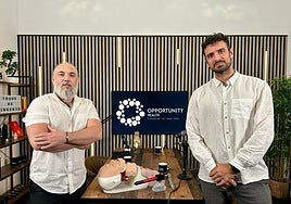 Germán Sánchez, promotor de Opportunity Health, junto a su director de tecnología, Nicolás López de Aguileta.