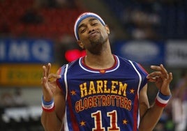 Los Harlem Globetrotters, en una actuación en el Buesa Arena en 2017.