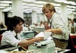Robert Redford eta Dustin Hoffman.