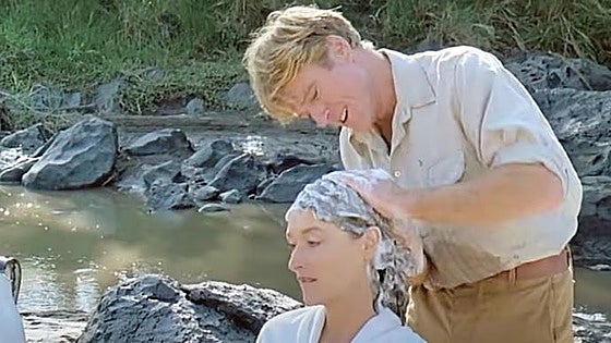 Lavando el pelo a Meryl