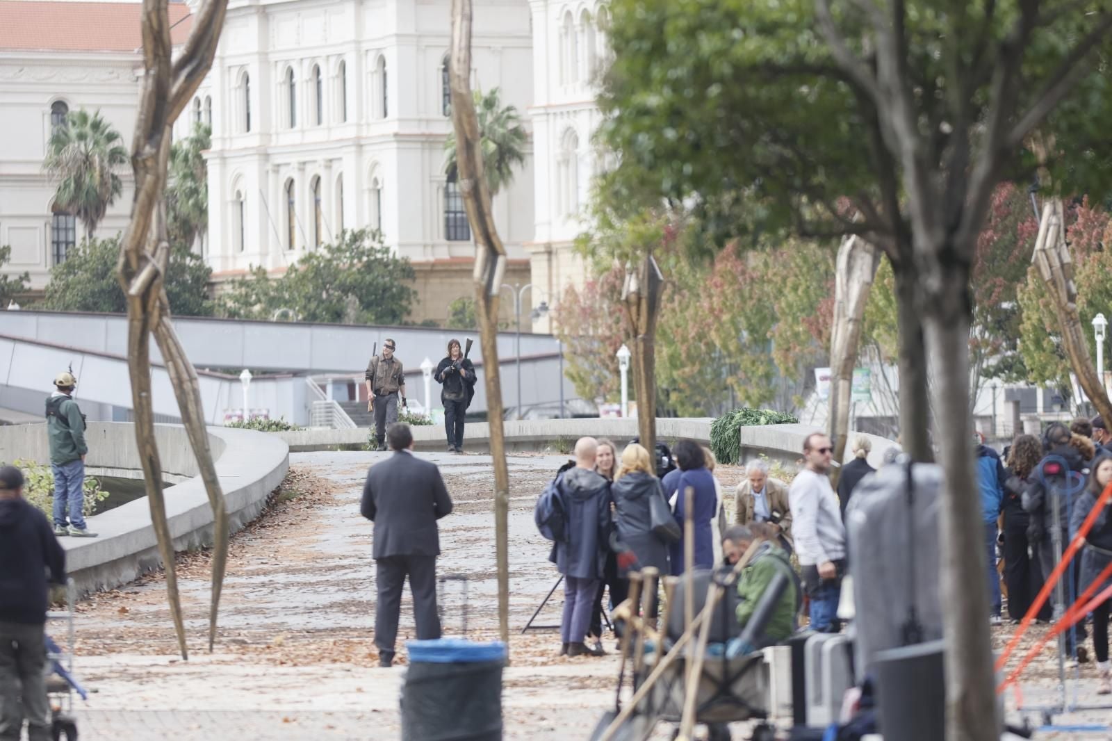 Fotografías: La secuela de &#039;The Walking Dead&#039; rueda en el Guggenheim