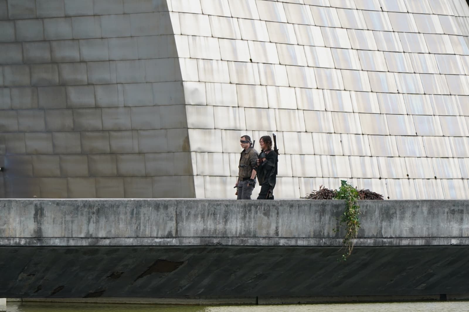 Fotografías: La secuela de &#039;The Walking Dead&#039; rueda en el Guggenheim