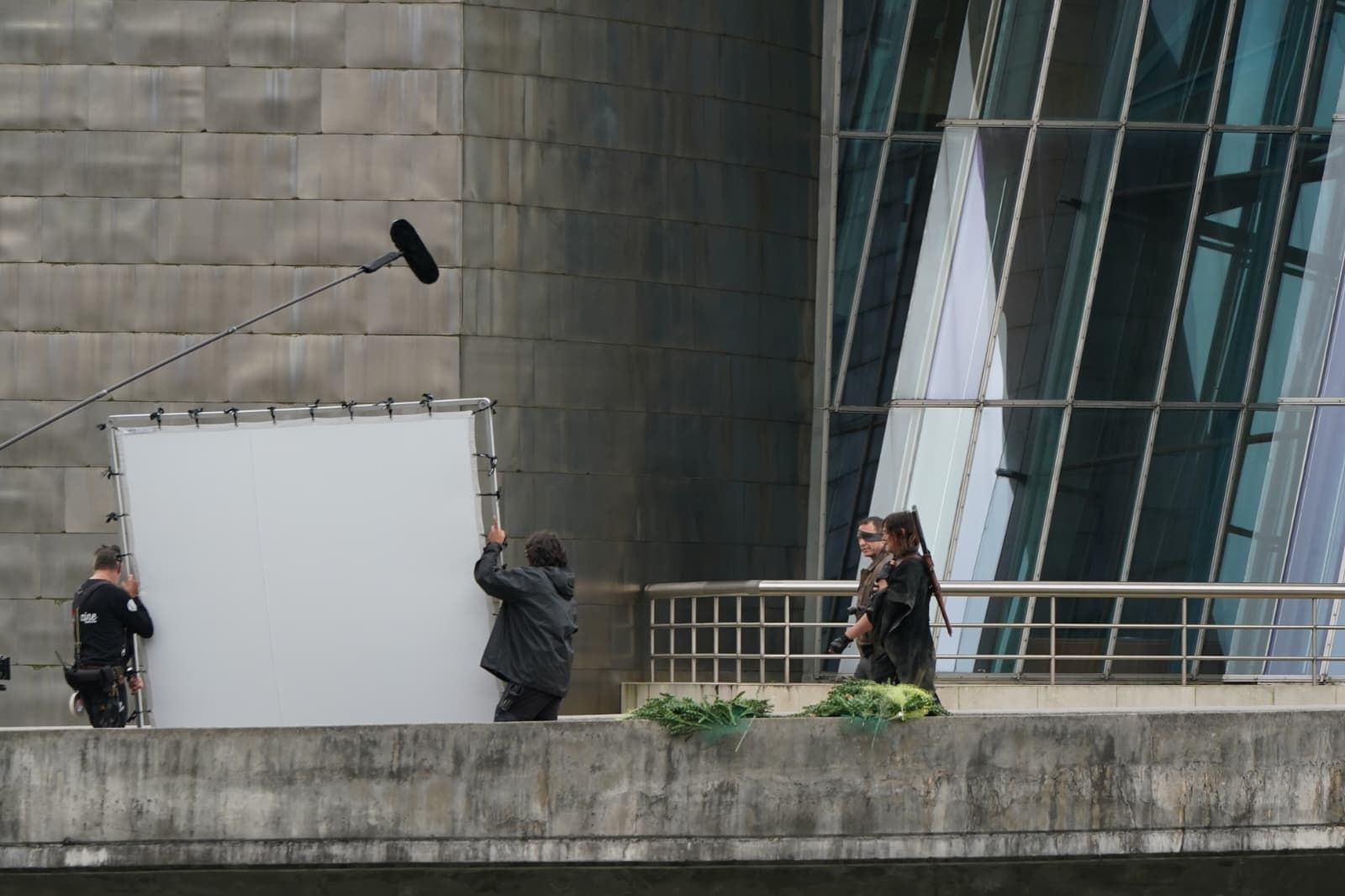 Fotografías: La secuela de &#039;The Walking Dead&#039; rueda en el Guggenheim