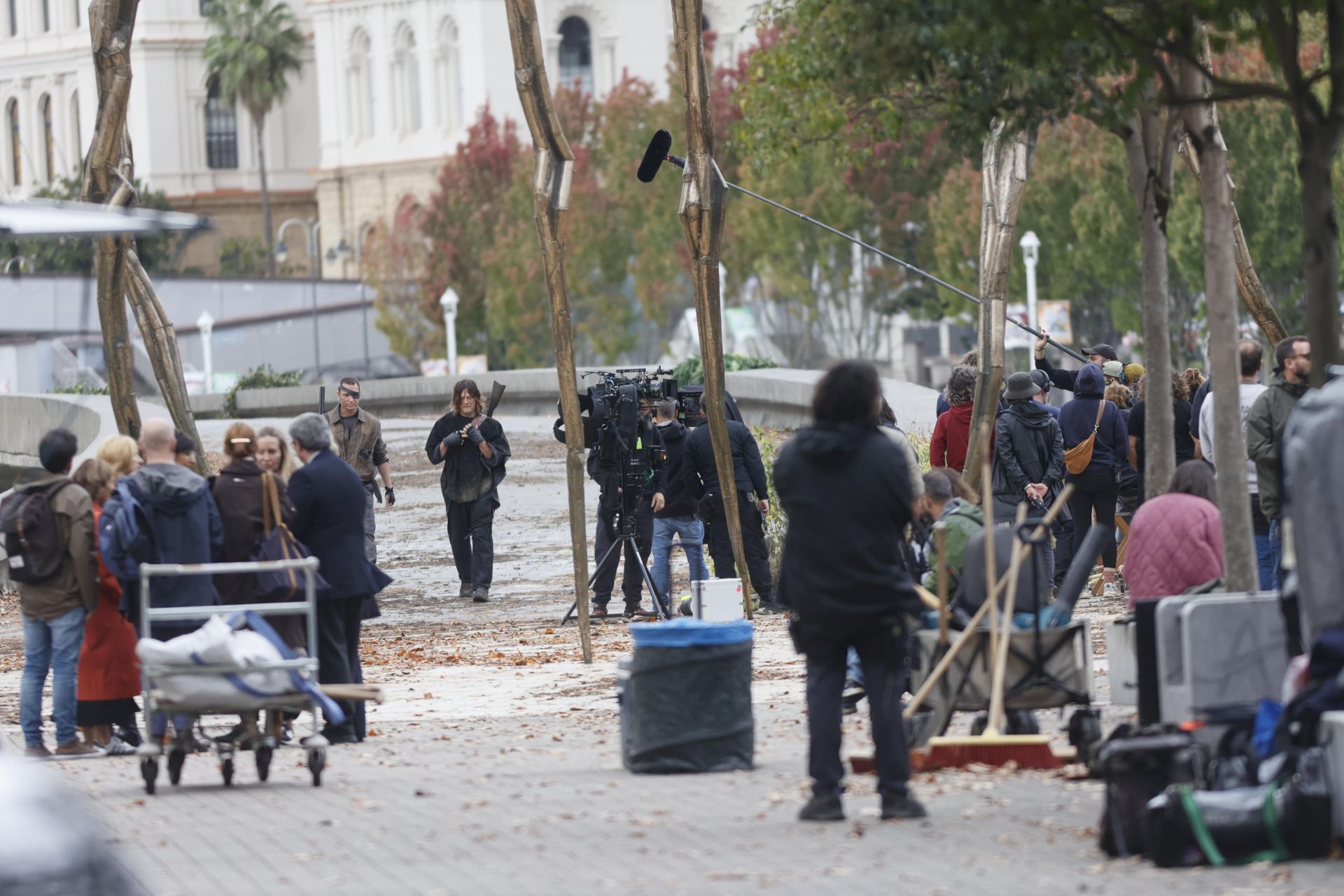 Fotografías: La secuela de &#039;The Walking Dead&#039; rueda en el Guggenheim