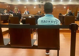 El ya condenado, durante el juicio celebrado en junio en la Audiencia Provincial de Álava.