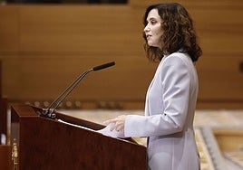 La presidenta de la Comunidad de Madrid, Isabel Díaz Ayuso.