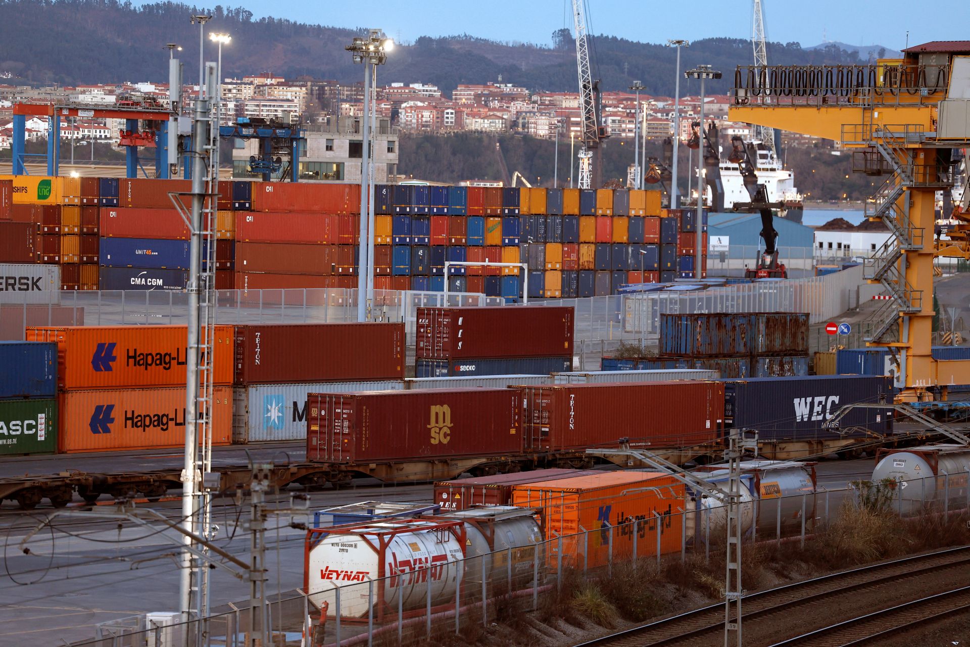 El tráfico de contenedores ha caído un 7% en lo que va de año.