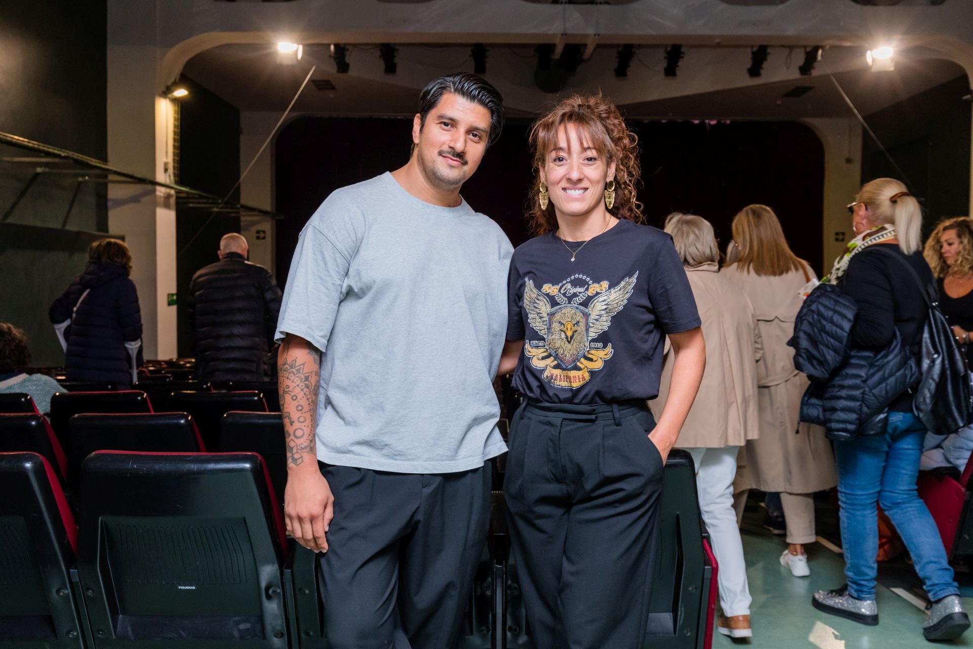 El coreógrafo José Luis Magaña y la directora de 'Ausarta', Rosa Rementería.