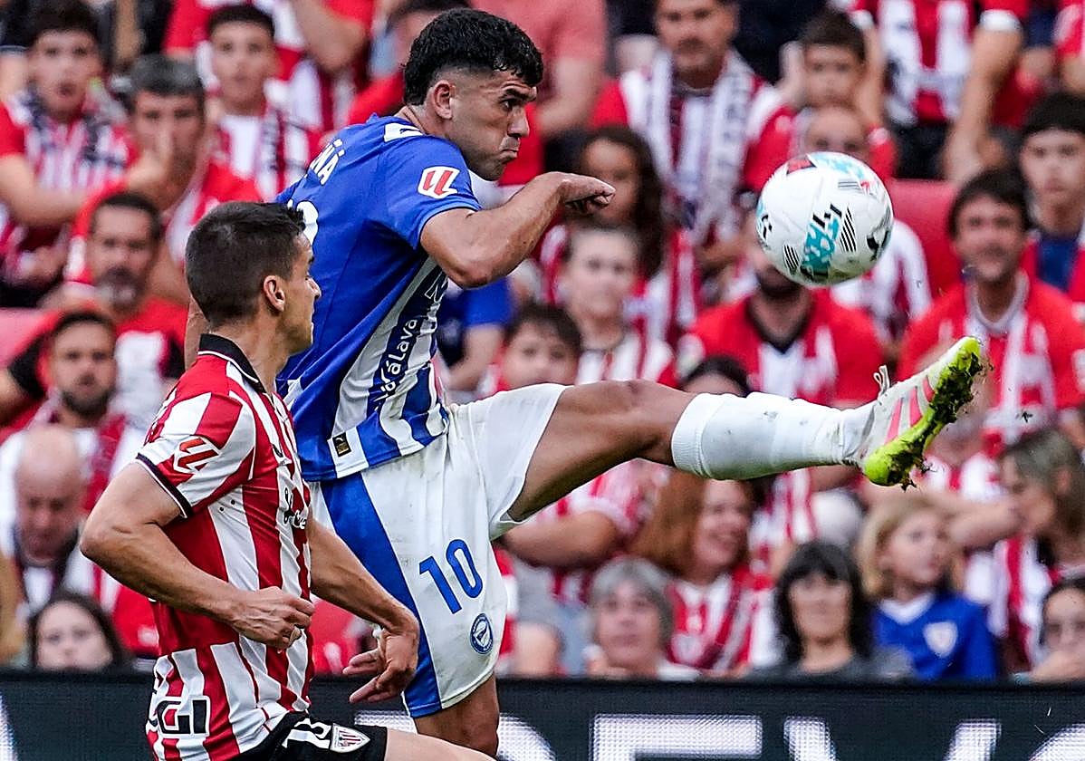 Aleñá, ante el Athletic.