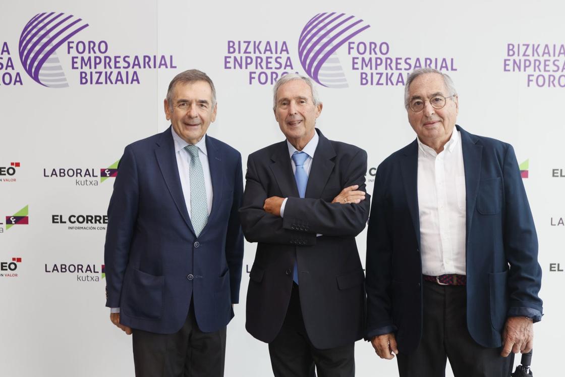 Agustín Garmendia, Txema Villate y Miguel Moral.