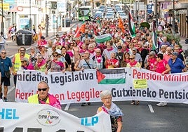 Los pensionistas ya se movilizaron este pasado sábado en las tres capitales vascas.