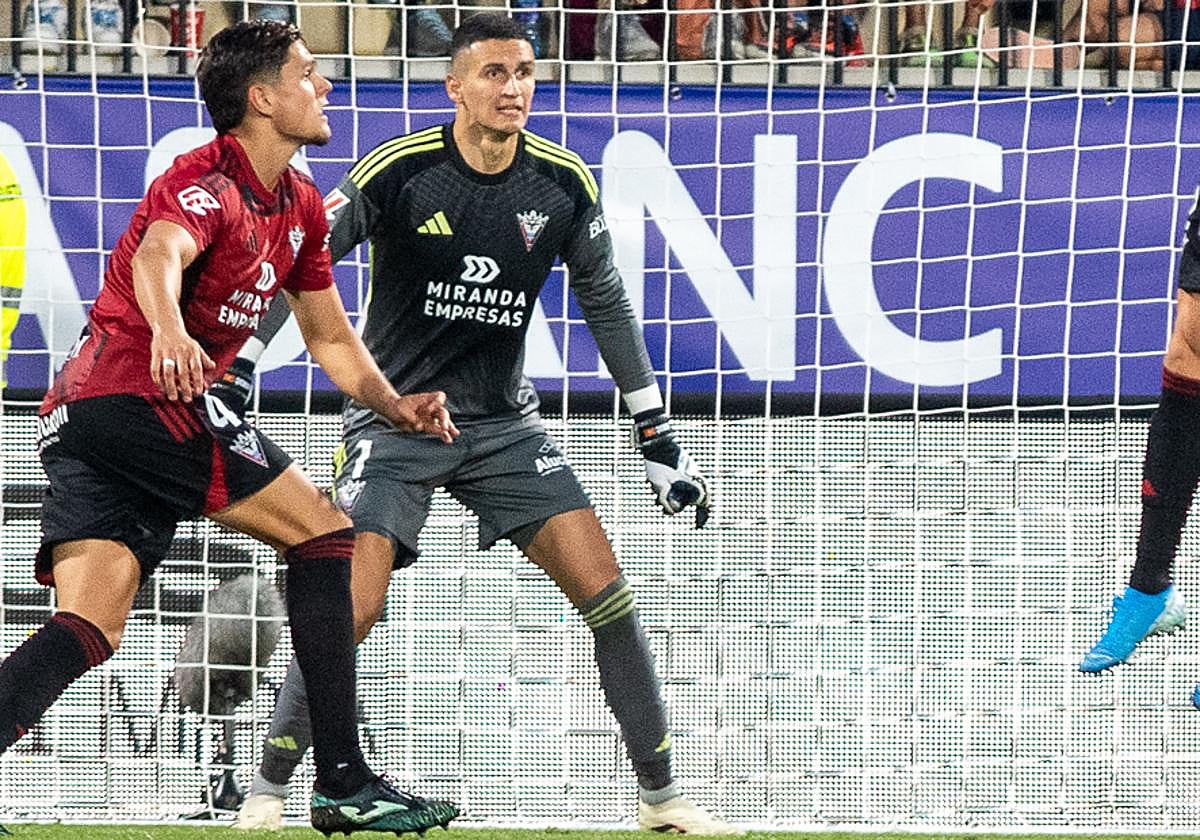 El meta, en el último compromiso ante el Andorra.